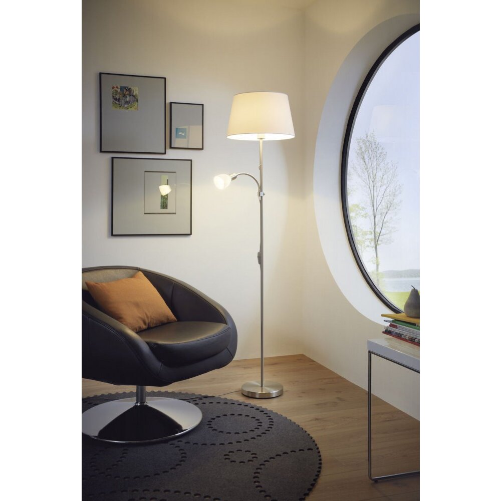 Eglo CONESA Stehleuchte Nickel-Matt, 1-flammig main product photo