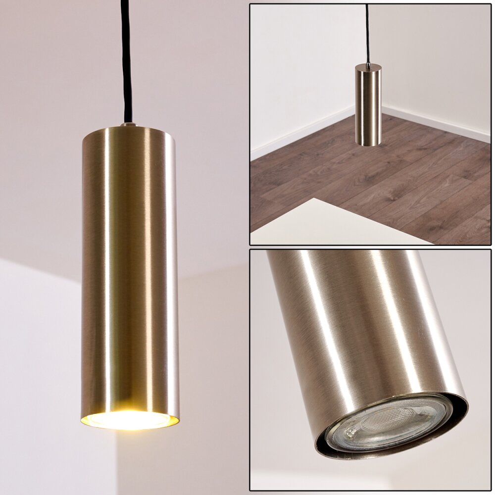 Zuoz Hängeleuchte Nickel-Matt, 1-flammig main product photo
