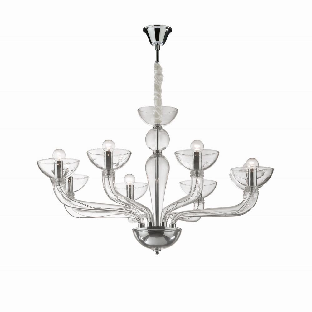 Ideal Lux CASANOVA Kronleuchter Chrom, 8-flammig main product photo