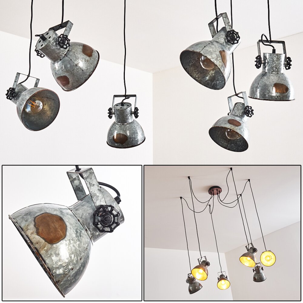Hora Hängeleuchte Silber, 6-flammig main product photo