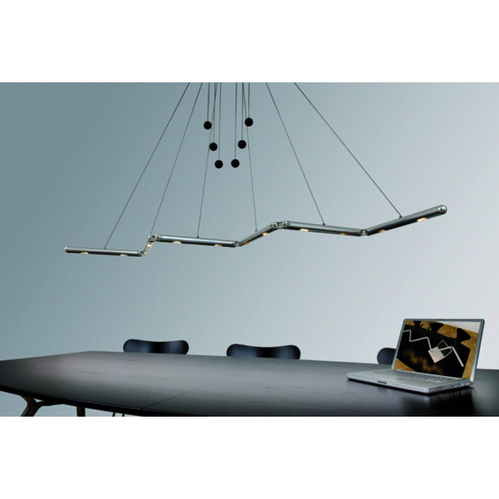 Basis Leuchten GENUA Pendelleuchte LED Aluminium, 6-flammig main product photo