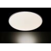 Wofi LINOX Deckenlampe LED Silber, 1-flammig, Fernbedienung
