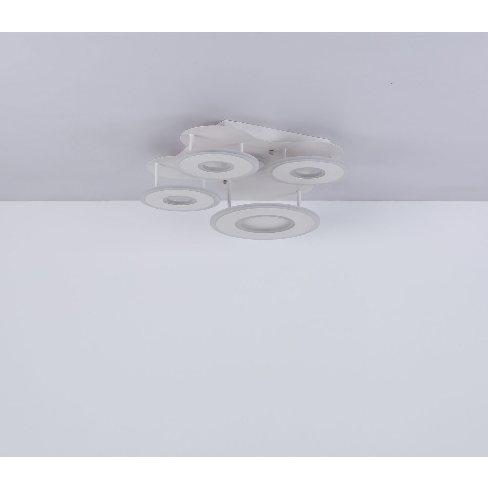 GLOBO Tischleuchte Mit Touch-Dimmer – Weiß, Aluminium & Kunststoff, Inkl. LED 10W (750 Lm)