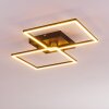 Cheka Deckenleuchte LED Schwarz, 2-flammig, Fernbedienung
